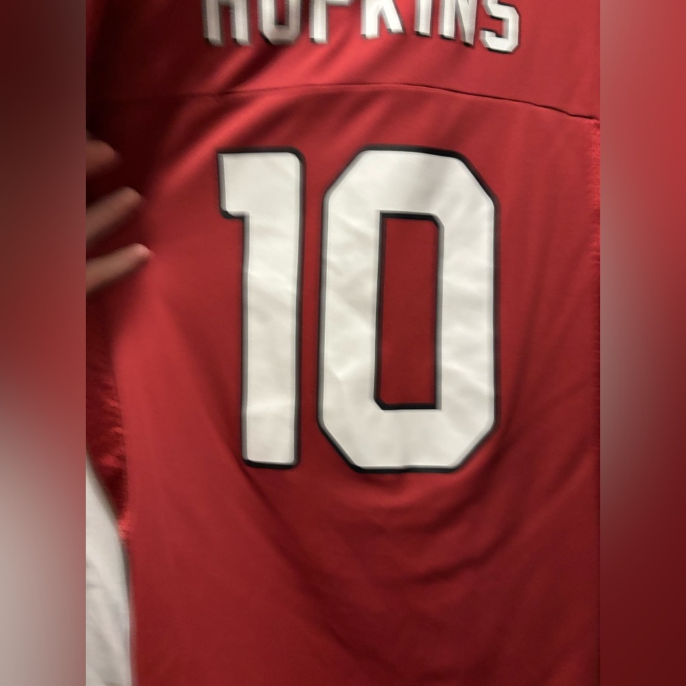 Red Football Jersey with Number 10